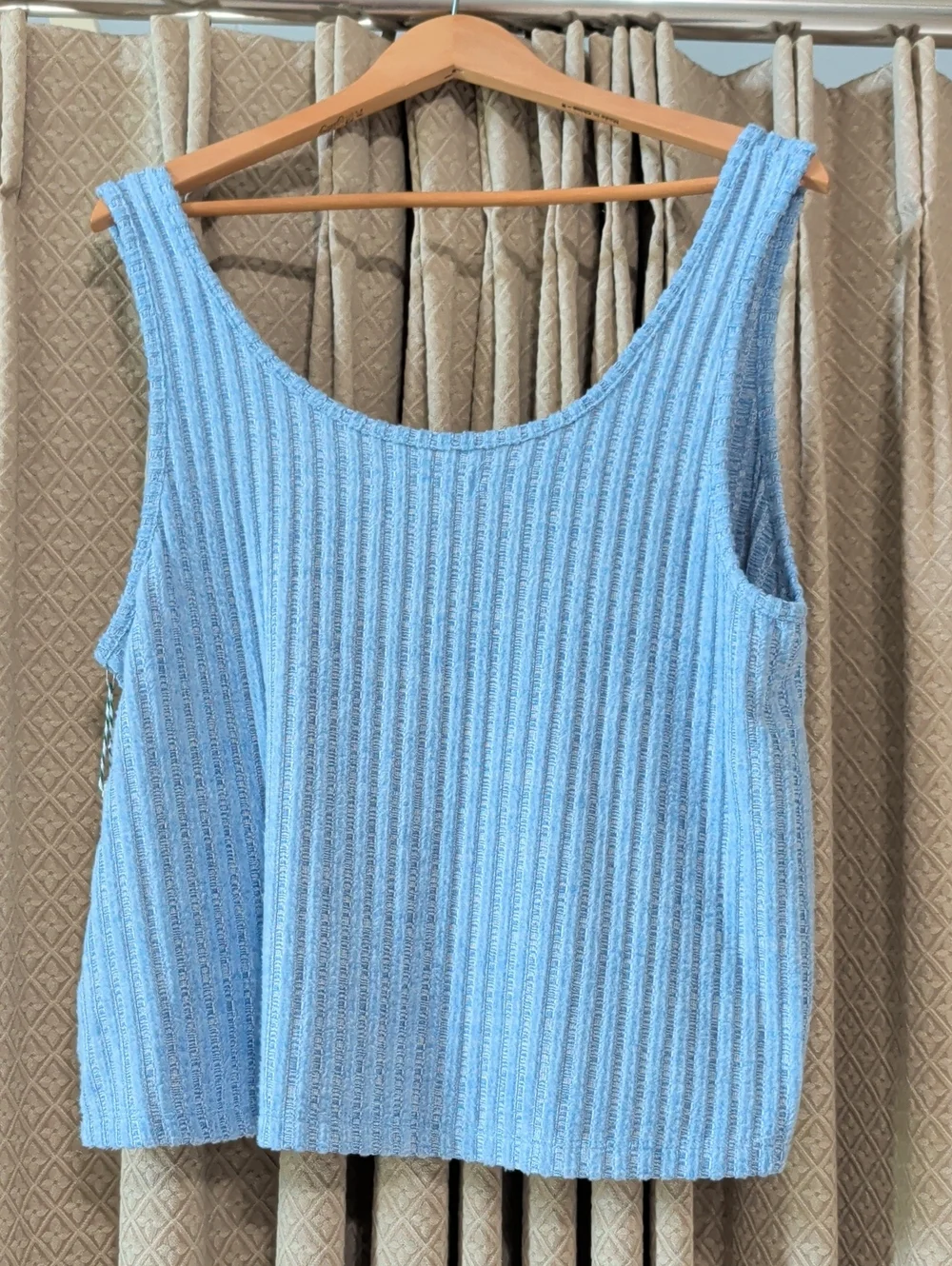 NWT Women's Size XXL Wallerflower Periwinkle Ribbed Knit Tank Top